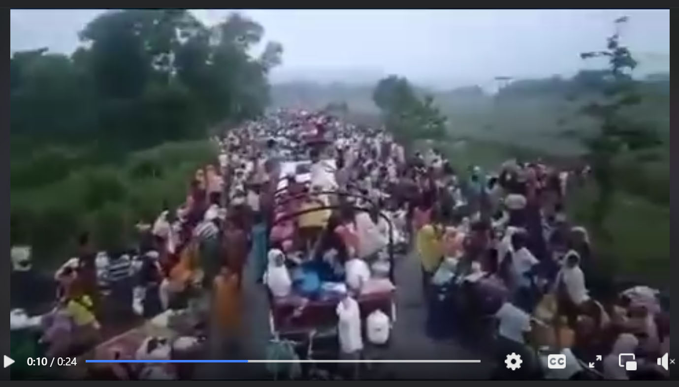 Tens of thousands of Rohingya who took refuge
