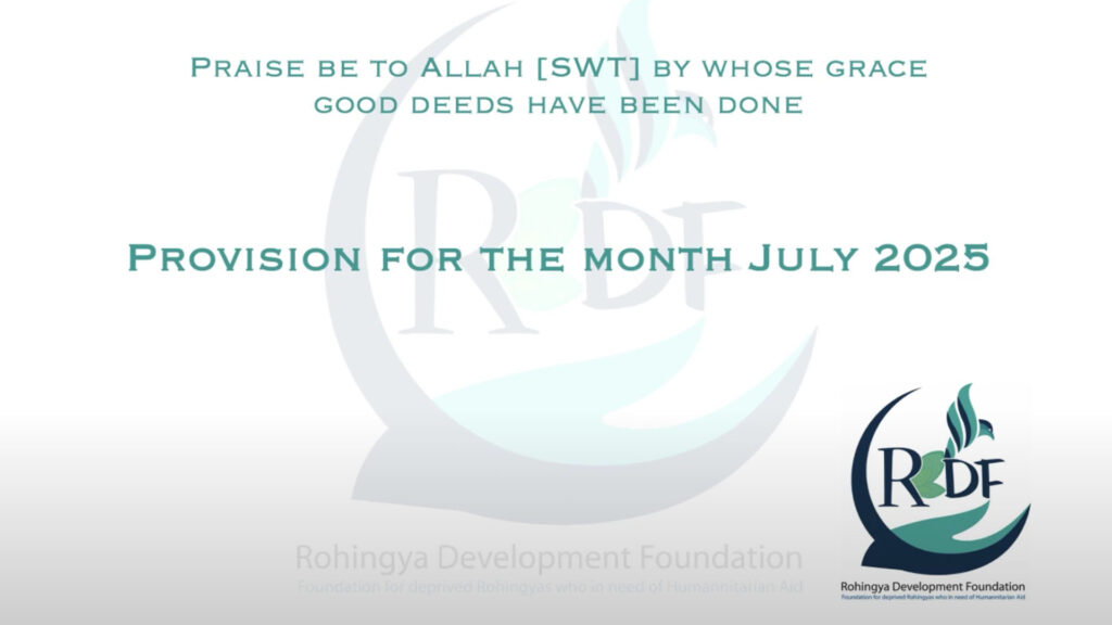 Rohingya Provisions for the month July Rohingya